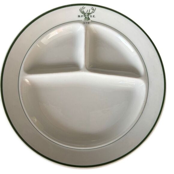 Jackson China B.P.O.E. 349 Elks Lodge DuBois Pa Sectional 10 1/2”  Plate - Picture 1 of 5